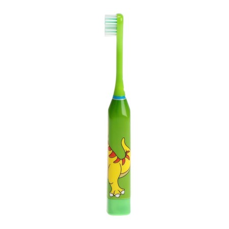 Children's electric toothbrush Luazon LP-008, vibrator, 31000 dv/min, 2 nozzles, 1haa, green.-2