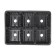 Cassette for seedlings, 6 cells of 120 ml, set of 5 pcs., Black