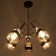 Svetogor chandelier "Morning" 5x60W E27 black