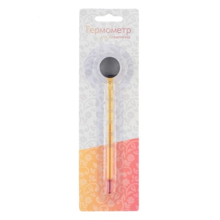 Thermometer, armometer for water, for aquarium, from 0 to +50 ° C, 15 cm-2