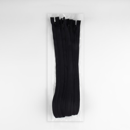 Lightning "Spiral", No. 4, non -proceeding, castle machine, 50 cm, black color-4