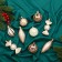 A set of jewelry plastic 28 pcs "celebration" with a white-gold