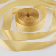 Satin tape, 50 mm × 100 ± 5 m, color light gold