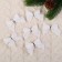 Decoration of the Christmas tree "bow" (set 12 pcs) 5.5x5 cm, white