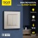 TOT GLOSSY GLASS, 10 A, 2 keys, backlight, hidden, glass, white