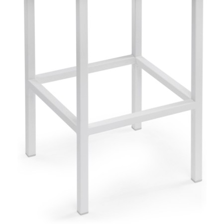 Stool Bar loft Metal/velor, white/blue 35x35x65 cm-3