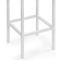Stool Bar loft Metal/velor, white/blue 35x35x65 cm