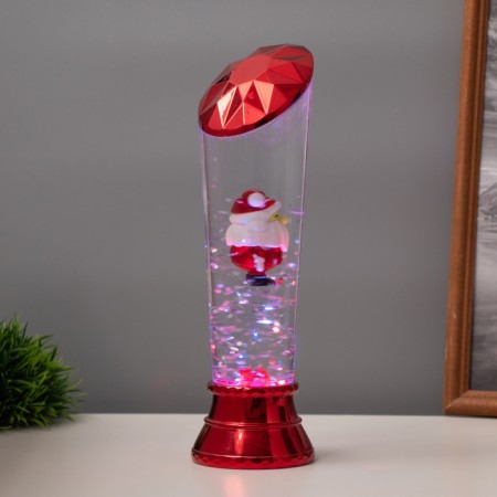 Lava Labe "Santa Claus" LED 3HAAA, USB red 6.5x8x23.7cm-3