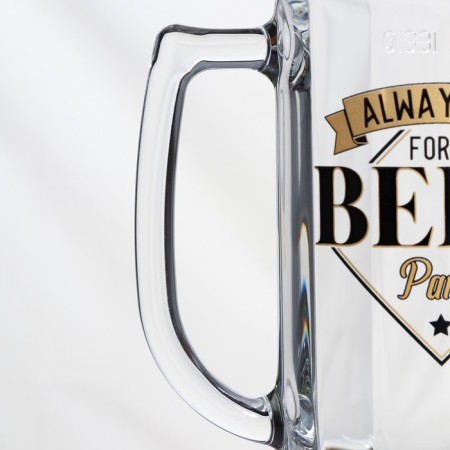 Glass mug for beer "Hamburg. Chirz ", 330 ml, Mix drawing-3