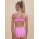 Bathing suit for girls, height 128-134 cm, pink color