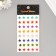 Sticker of plastic "Star Palette" 20x9 cm