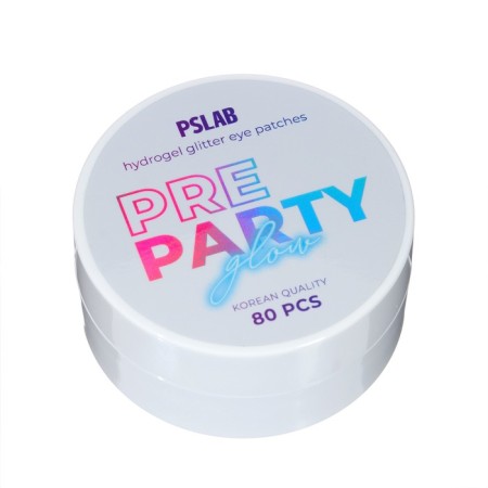 PSLAB glitter-patch with hyaluronic acid for intense hydration, 80 pcs.-1