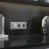 Two -valve switch (silver matte) W1120065