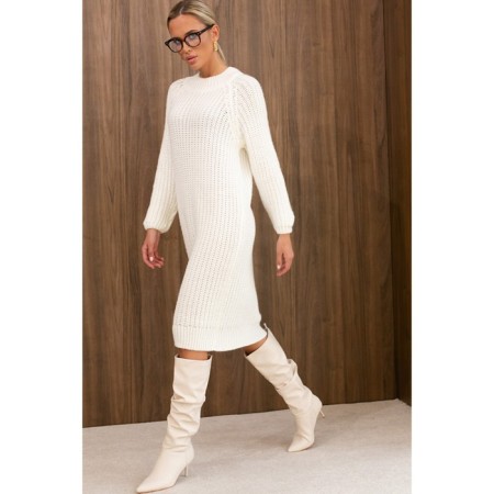 Female dress, size m, white color