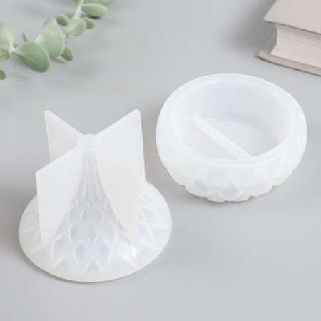 MOLD SILICON "COOM DAP" with lid 8.5x8.5x9.4 cm-1