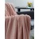 Blush blanket, size 200x220 cm, pink color