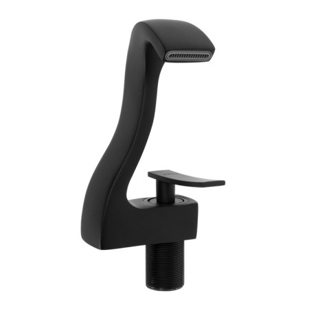 Zein Z3809 sink mixer, designer, single -leaf, pour height 14 cm, black