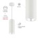 GX53 lamp, aluminum, white color+silver