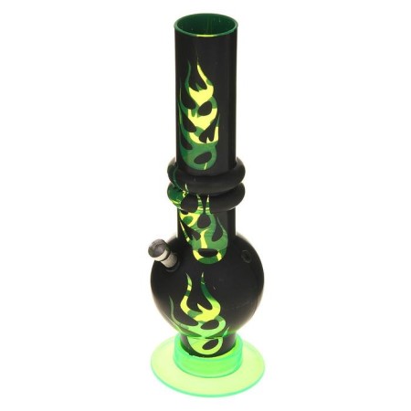 Bong, H-32 cm, "Flame", acrylic, mix