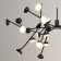 Suspended chandelier Mantra Adn, Led, 4580lm, 3000k, 350 mm, black color