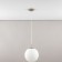 Suspended lamp Citilux "941" CL941251, 25x25x50 cm, 1x100W, e27, gray color gray