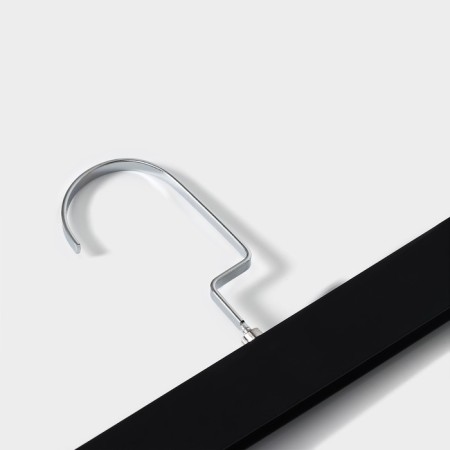Pan for trousers and skirts with clamps 30 × 16.5 cm, Soft-Touch coating, black color-1