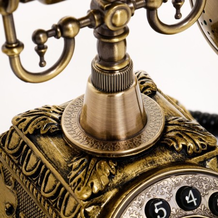 Retro-telephone "Ames", 18 x 24 x 25 cm, gilding-3