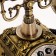 Retro-telephone "Ames", 18 x 24 x 25 cm, gilding