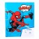 Notebook in the line of 18 sheets, 4 types of mix, cover coated paper, spider-man