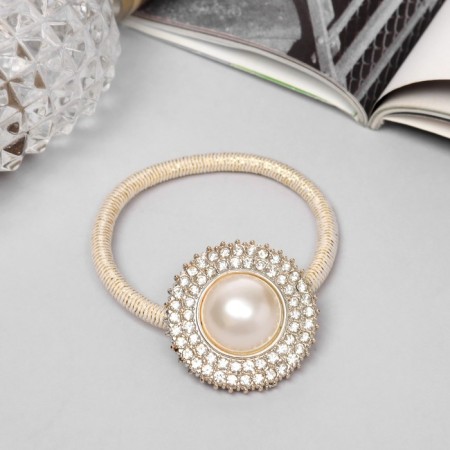 Hair elastic band "Keyly" circle, 5 cm-1