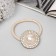 Hair elastic band "Keyly" circle, 5 cm