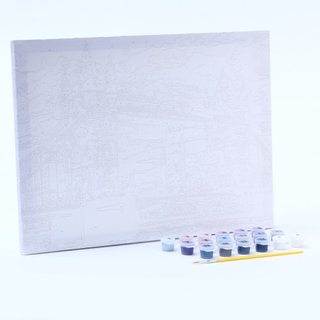 Picture on numbers canvas on a subframe 30 × 40 cm "Tauer bridge"-2