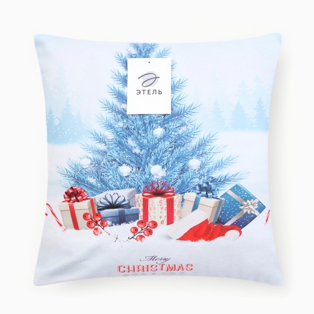 Чехол на подушку Этель "Christmas" 40х40см,100% п/э-5