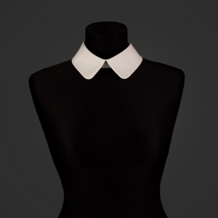 Removable collar, neck diameter = 22 cm, 42 × 6 cm, ivory color-4