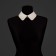 Removable collar, neck diameter = 22 cm, 42 × 6 cm, ivory color