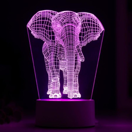 Lamp "Elephant" Led RGB from the network 9.5x12.5x19cm Risalux-4