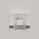 Cleep for laces, pair, d = 8 mm, 1.8 cm, white color