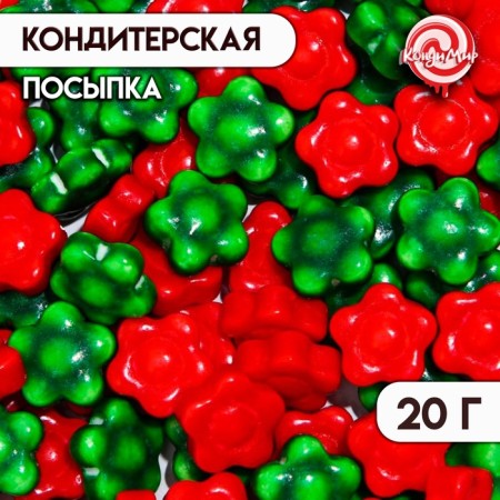 Confectionery Sprinking "Christmas decoration", 20 g