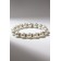 Bracelet Pearl "Bride" with rhinestones, ball No. 12, milk color, d = 5.5 cm