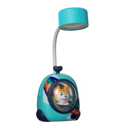 Dog table lamp LED 3W USB Blue 7x8x28 cm Risalux-10