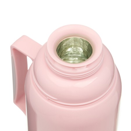 Thermos 1 l, with a glass flask, retains heat 12 hours, with a mug, pink-2
