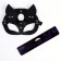 Carnival mask "cat", black color