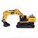 Radio -controlled "construction", excavator, metal bucket, battery, light, sound and smoke effects