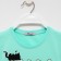 Kit (T -shirt/shorts) for girls, mint color, height 104