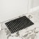 Muddy mud -bearded rug 40 × 60 × 1.2 cm, black color