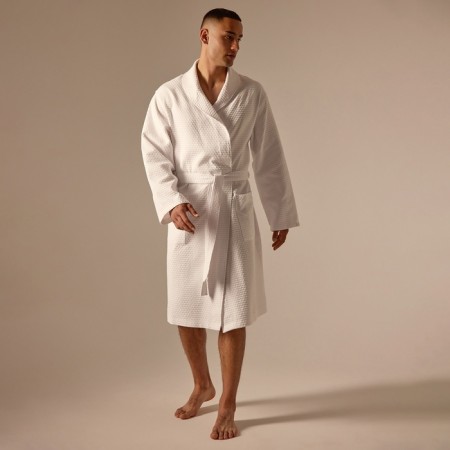 Waffle waffle dress Sl Home: Waffle "Blanc de Blanc", size M, 100% cotton, 320 g/m2-3