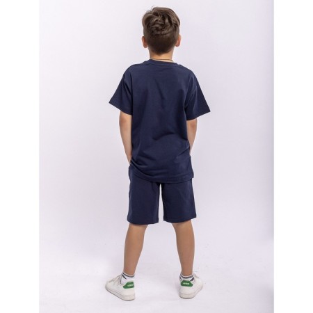 Shorts for a boy, height 128 cm, blue color-1
