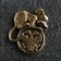 Souvenir "Mouse with a coin of 1 ruble", brass