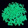 Decorative, fluorescent, green pebbles, 800 g, FR 8-12 mm