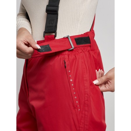 Semi -combinezone ski insulated female winter, size 50, red color-12
